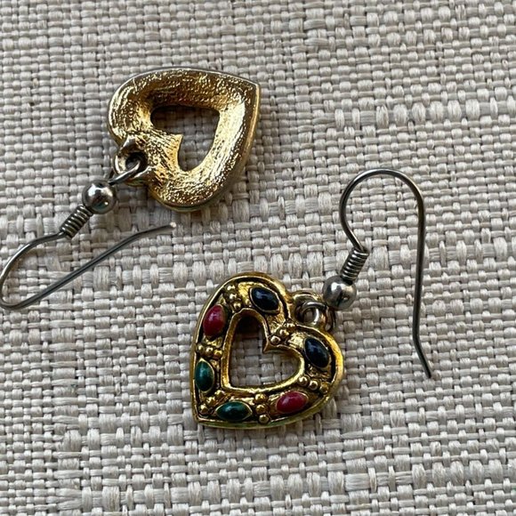 Vintage Earrings Gold Tone Fashion Ear Jewelry Women Earrings - Picture 4 of 10